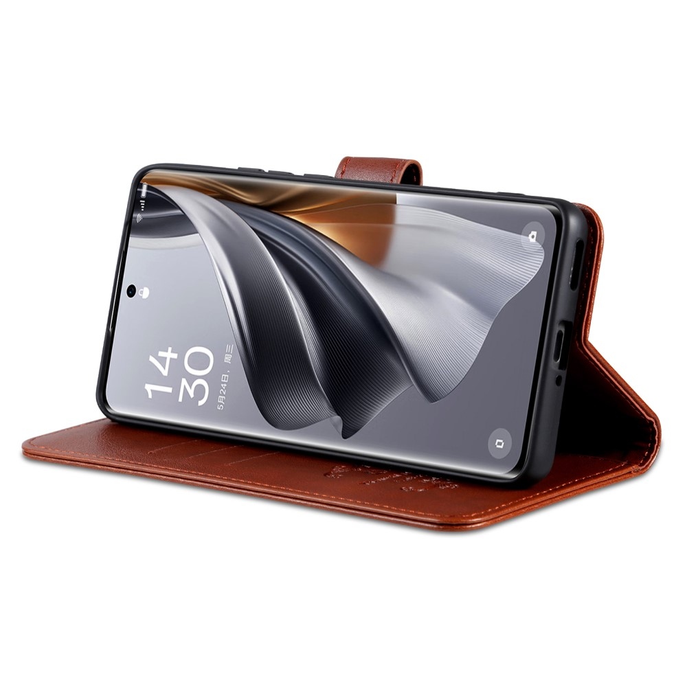AZNS könyv tok a Xiaomi Poco X7 Pro 5G-hez - barna színű