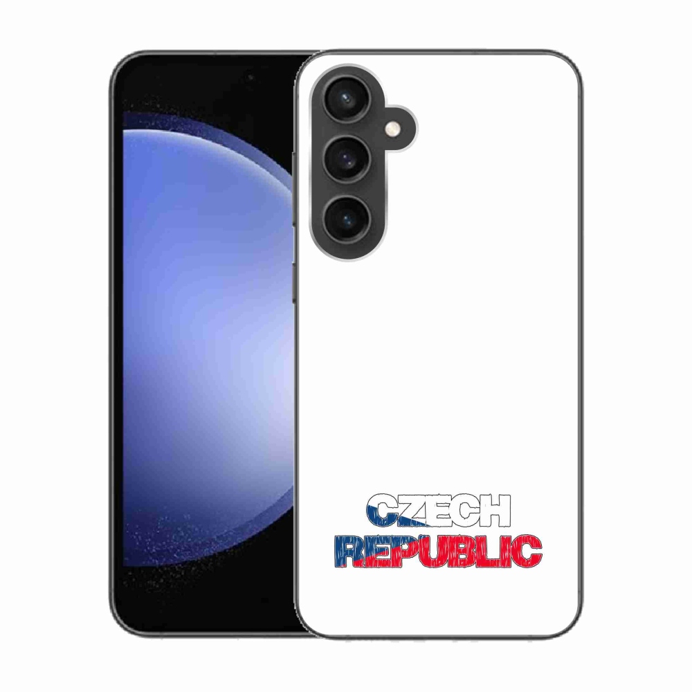 Gél borítás mmCase Samsung Galaxy S23 FE - Csehország fehér háttér