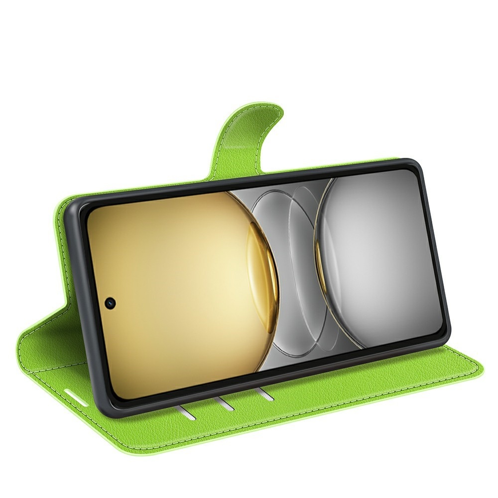 Litchi könyvtáska a Realme C75 készülékhez - zöld