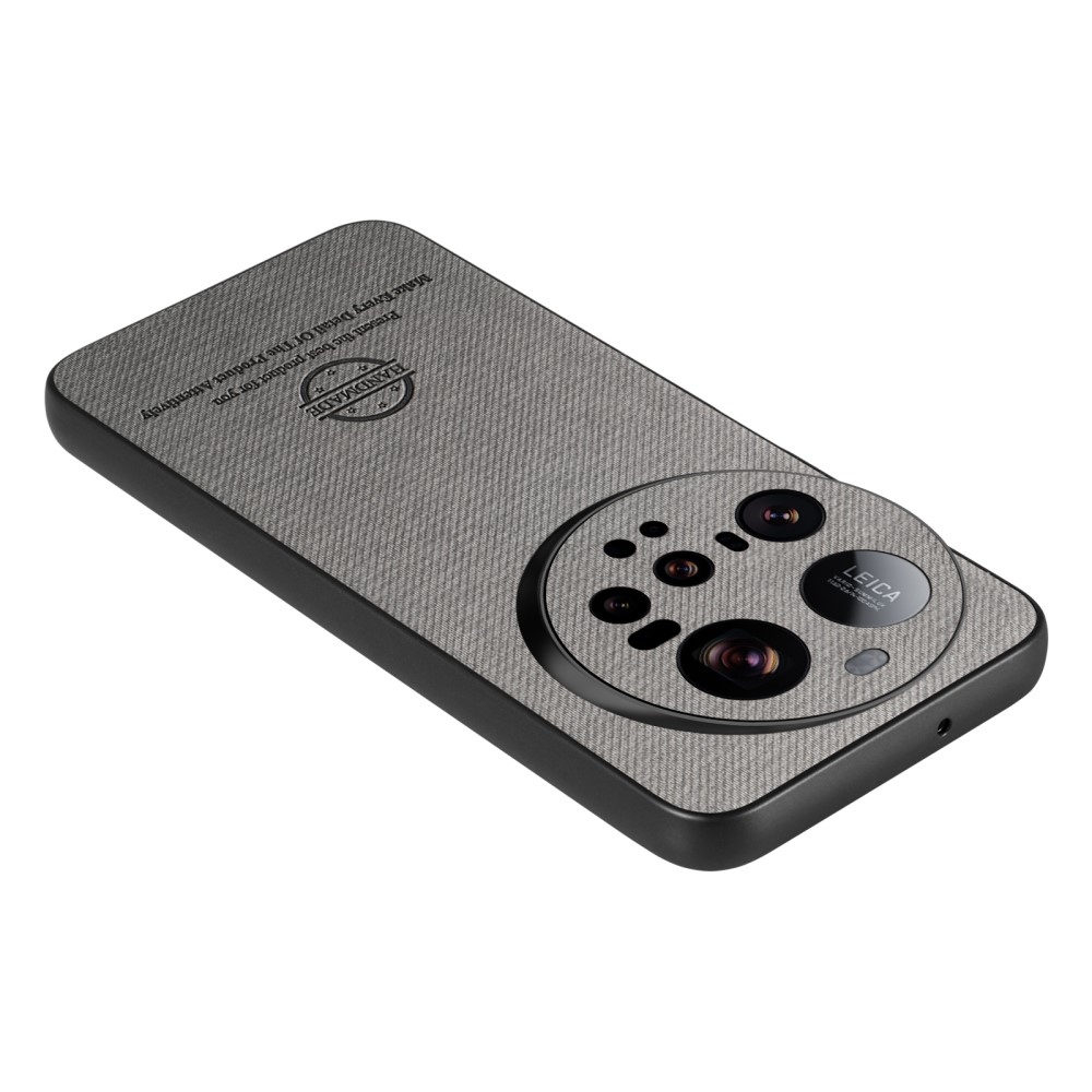 Kézzel készített zselés tok műbőrrel Xiaomi 15 Ultra - szürke