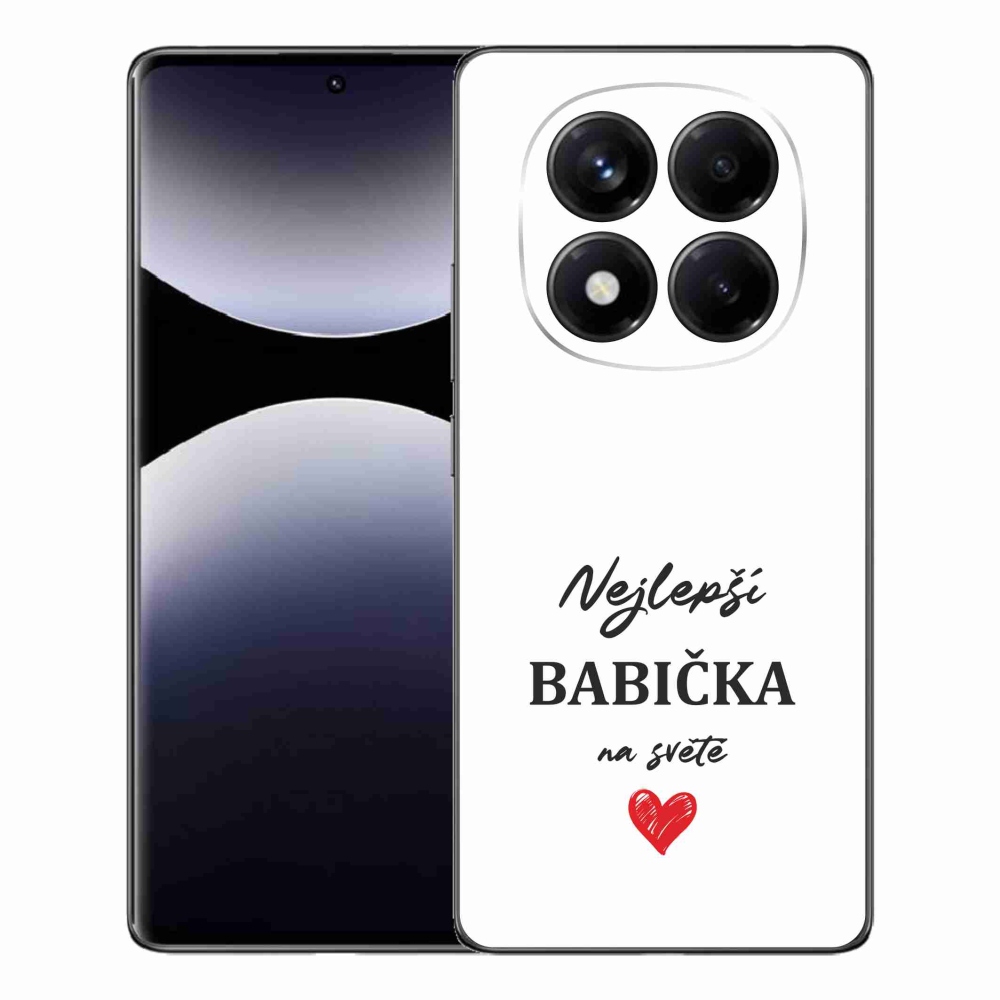 Gél borító mmCase a Xiaomi Redmi Note 14 Pro számára - a legjobb nagymama 1 fehér háttérrel