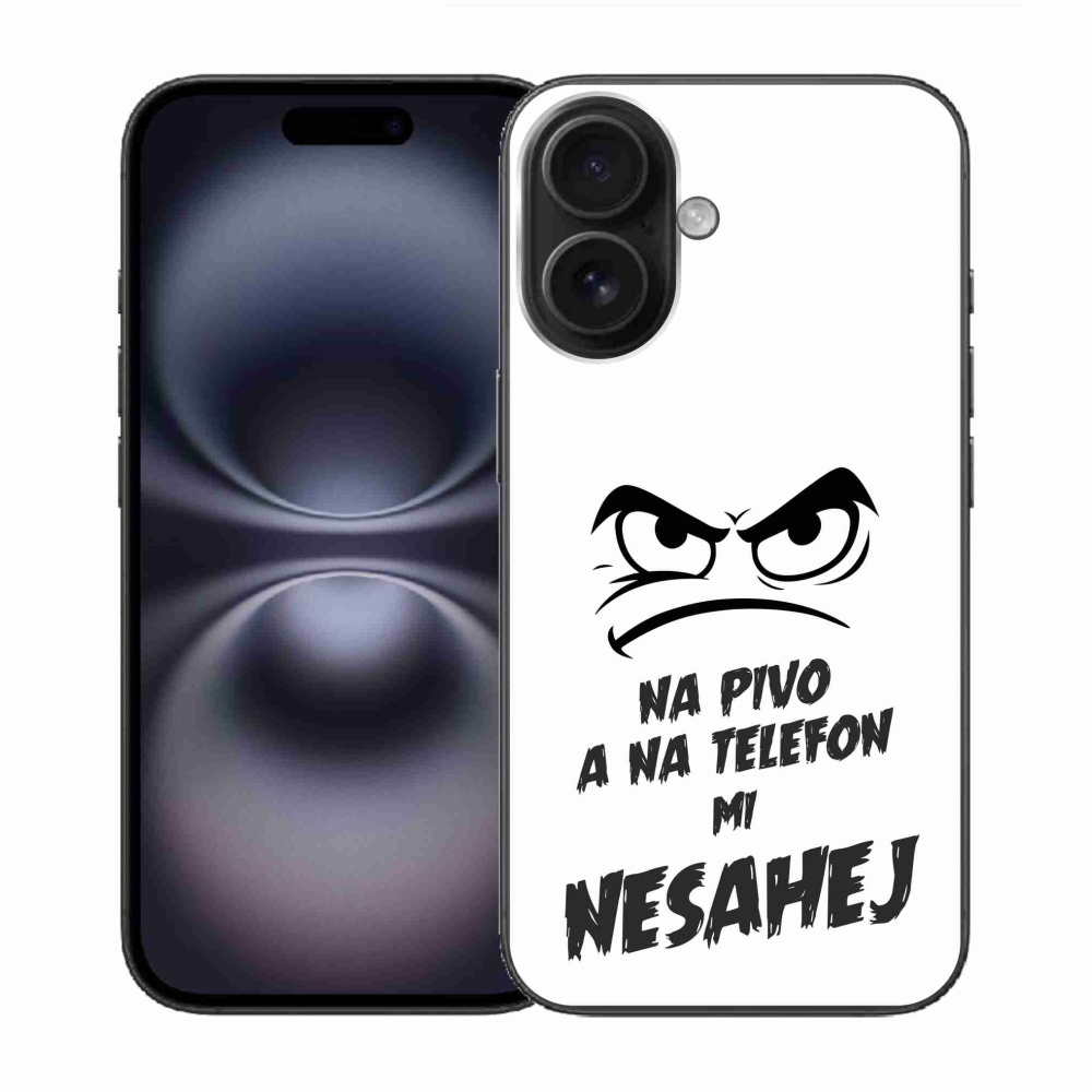 Gél borítás mmCase iPhone 16 készülékhez - sör motívum 2 fehér háttér