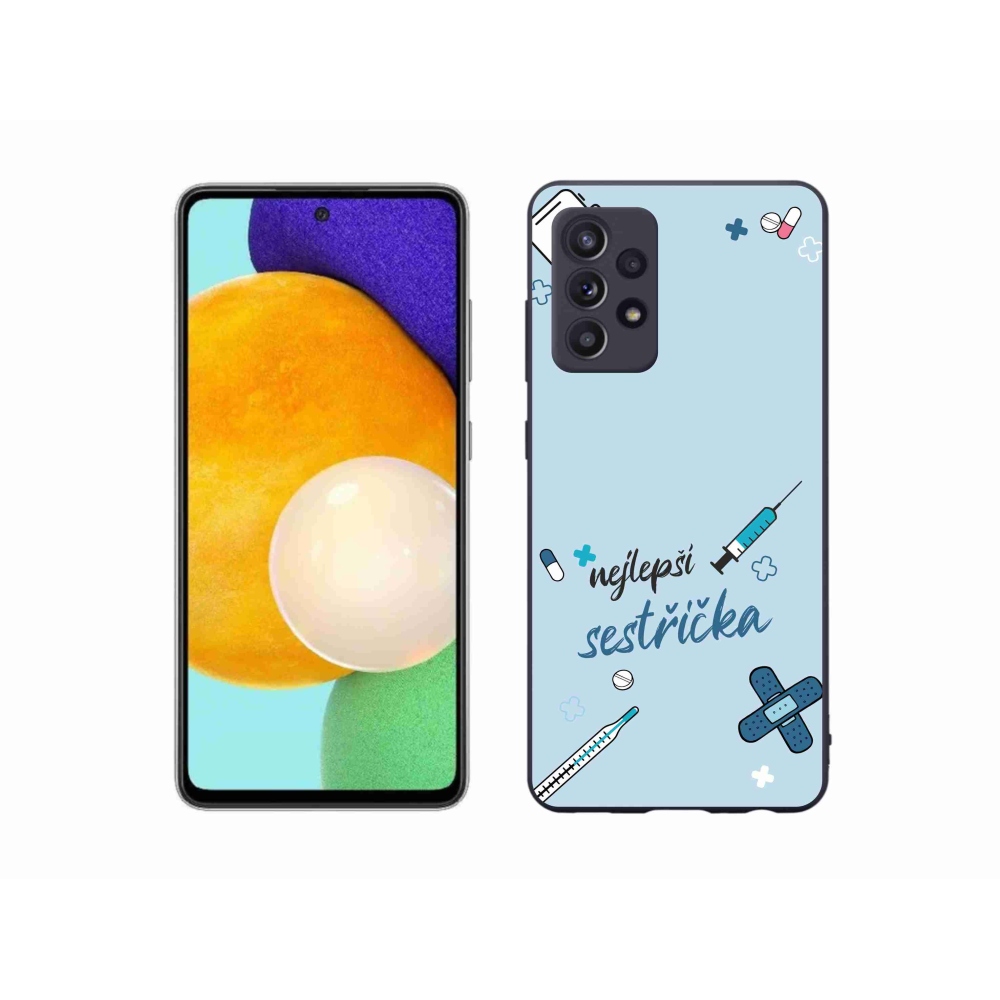 Gél borító mmCase Samsung Galaxy A52s 5G - legjobb kishúg kék háttérrel