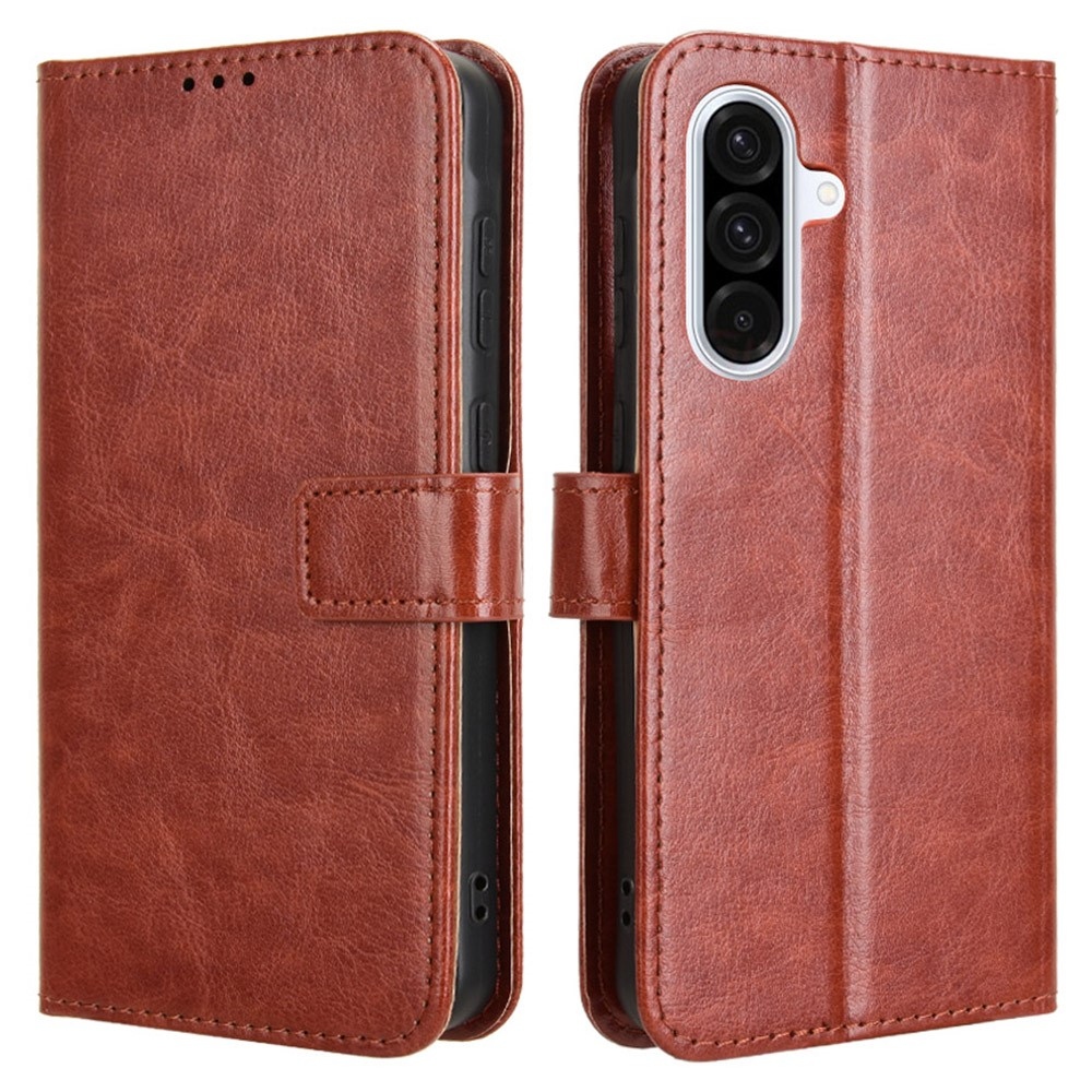 Őrült könyvtáska Samsung Galaxy A56 5G - barna