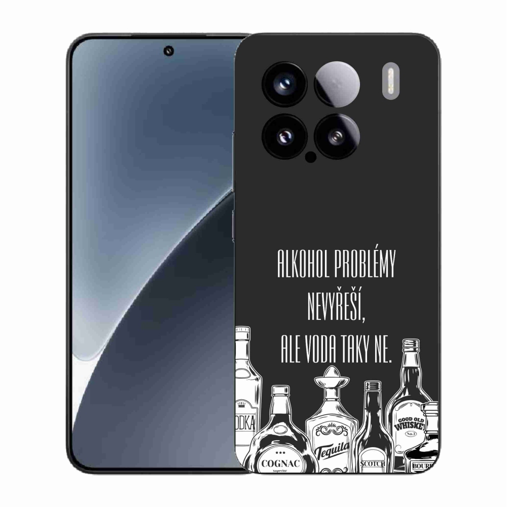 Gél borító mmCase a Xiaomi 15-hez - vicces szöveg fekete háttérrel