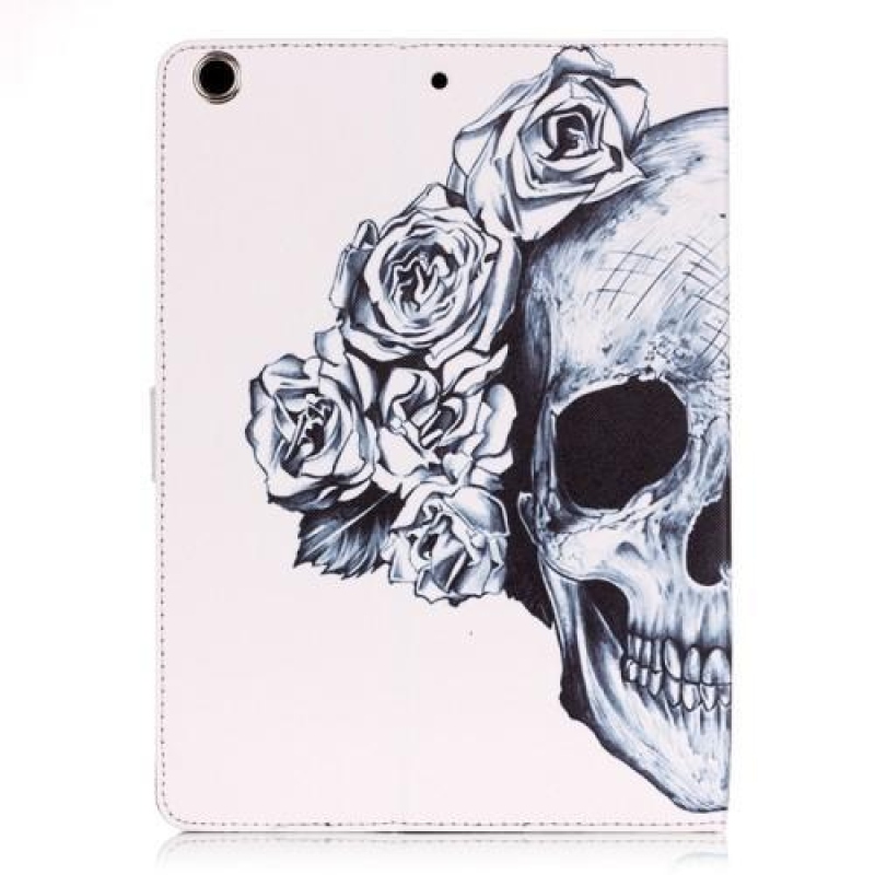 Image PU bőr könyvtáska iPad mini / iPad mini 2 / iPad mini 3 - koponya