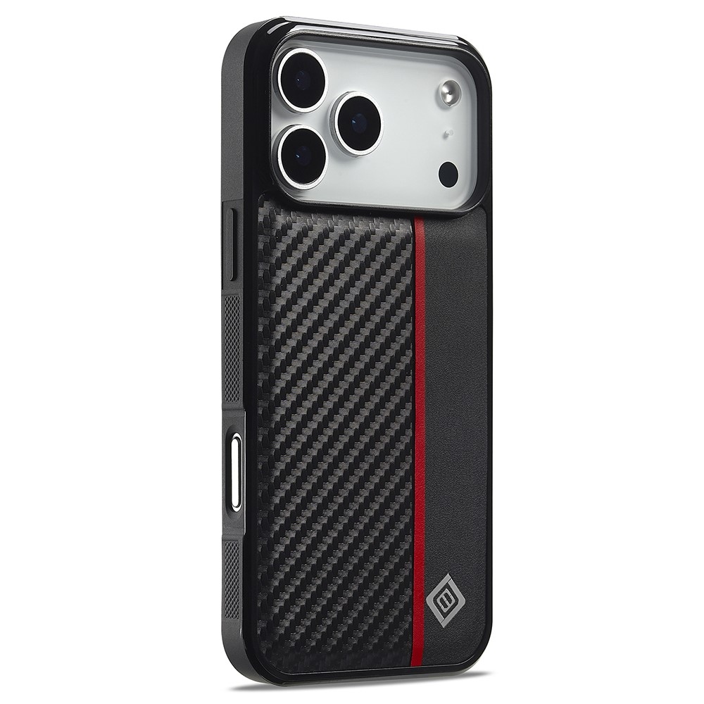 IMEEKE strapabíró gél tok az iPhone 18 Pro Max/17 Pro Max készülékhez – fekete/piros