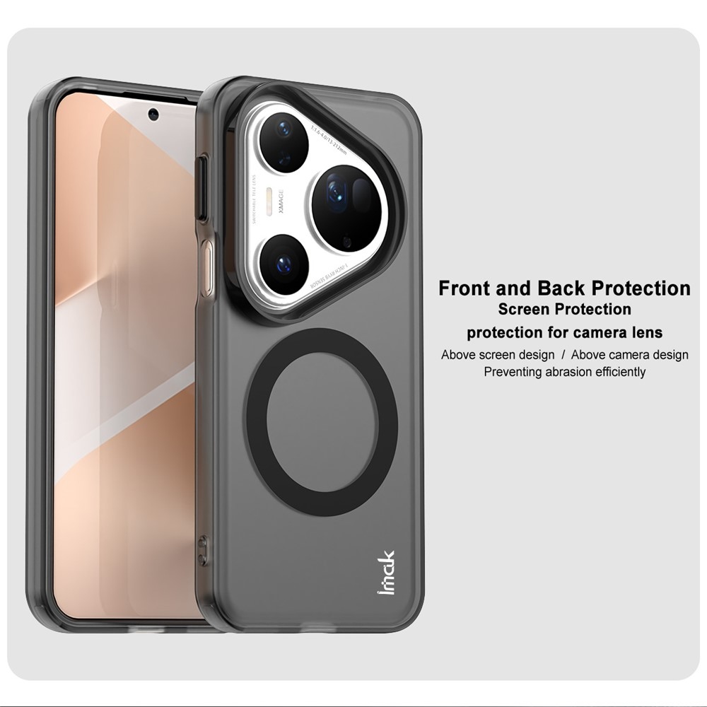 IMK candy gél tok MagSafe-fel Huawei Pura 80 Ultra - fekete