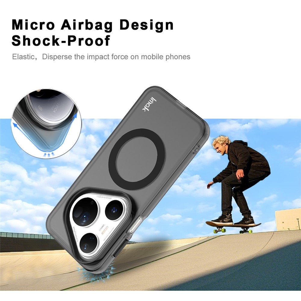 IMK candy gél tok MagSafe-fel Huawei Pura 80 Ultra - fekete