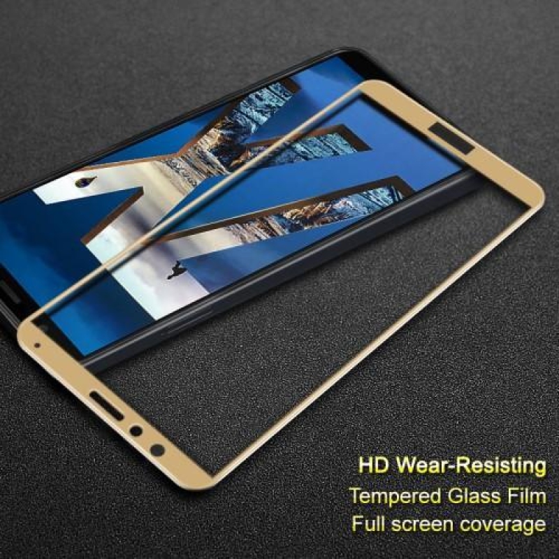 IMK teljes képernyő edzett üveg a Honor 7X-en - arany színben