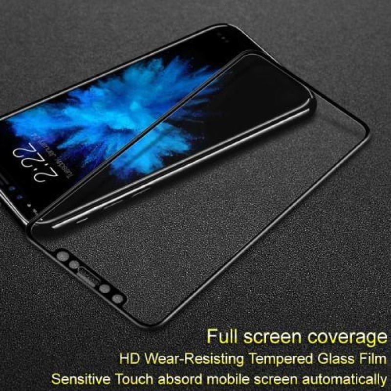 IMK teljes képernyős edzett üveg iPhone X készülékhez - fekete keret