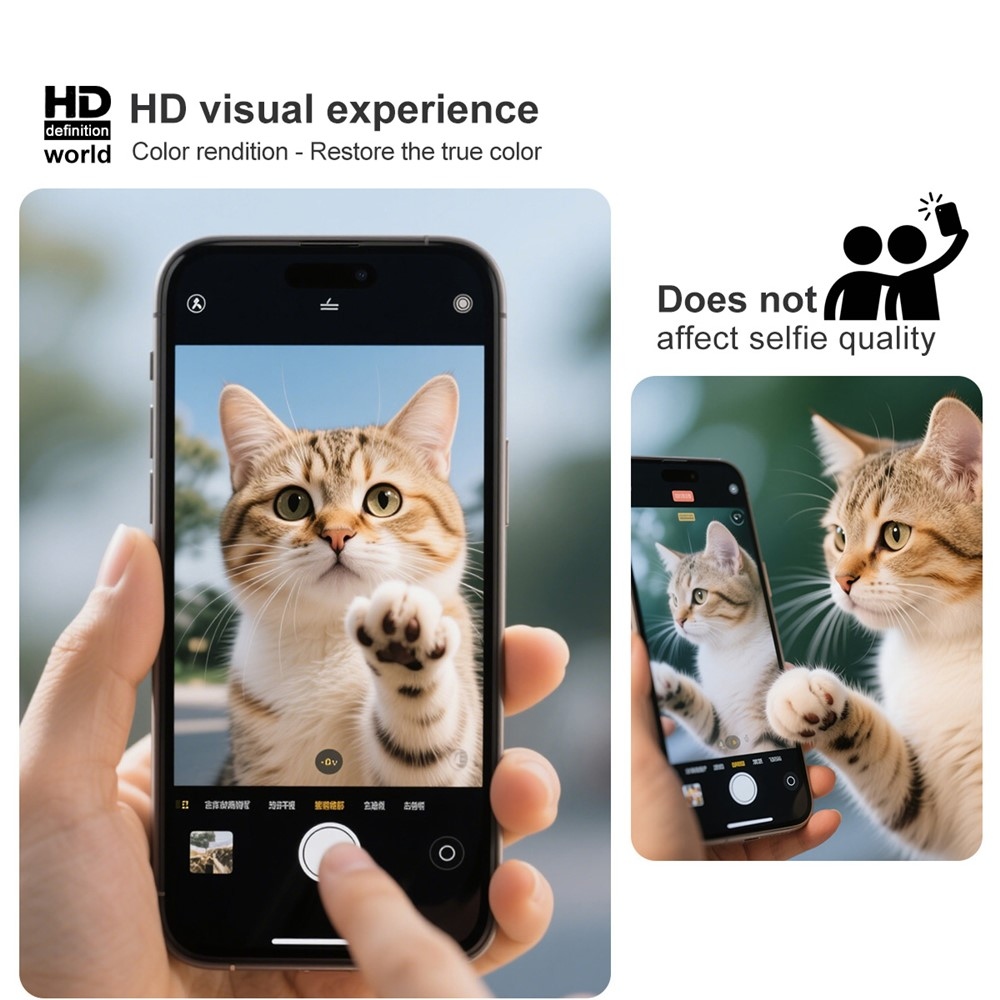 IMK teljes felületű edzett üveg a Vivo V70 Lite 5G mobiltelefonhoz