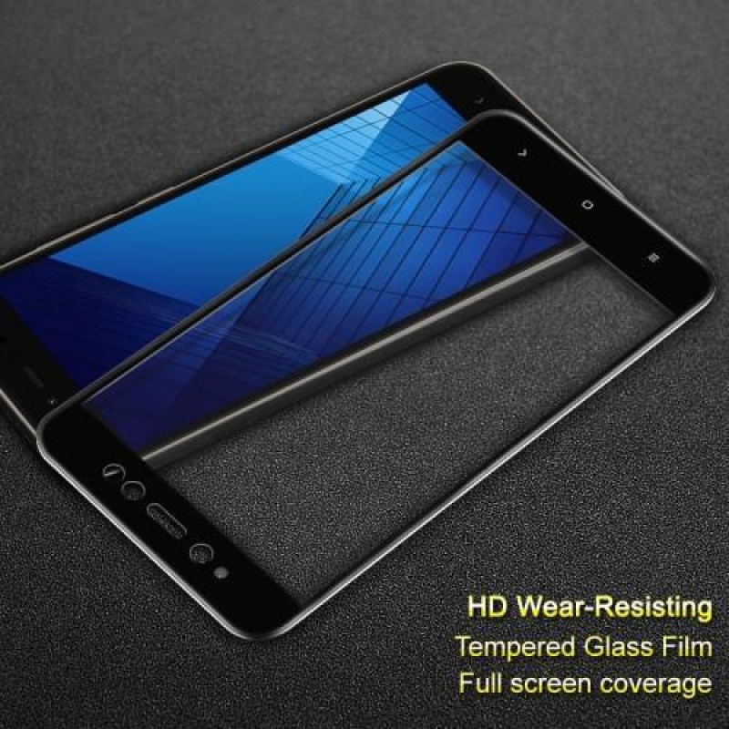 IMK teljes képernyő edzett üveg Xiaomi Redmi Note 5A Prime - fekete szegéllyel