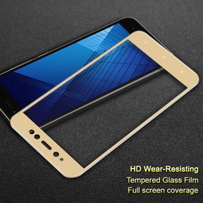 IMK teljes képernyő edzett üveg Xiaomi Redmi Note 5A Prime - arany szegéllyel