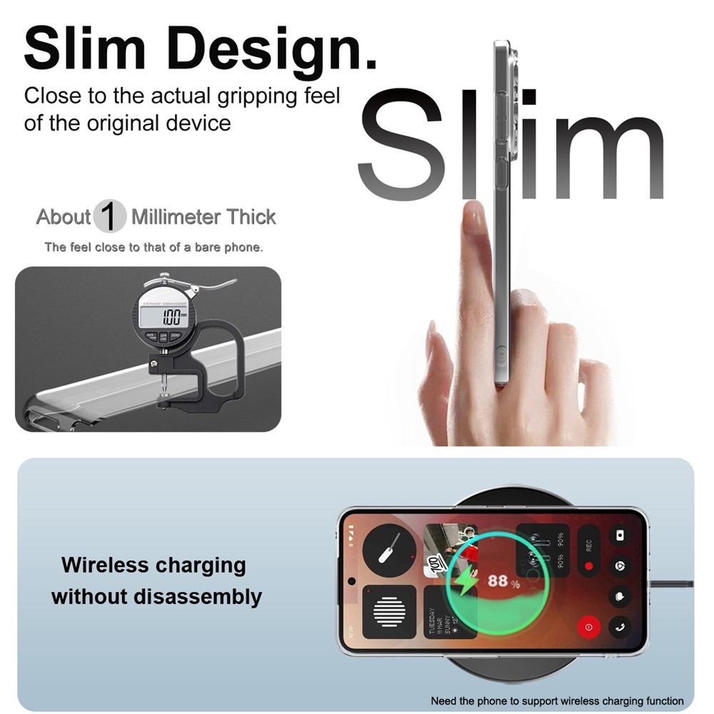 IMK zselés tok Nothing Phone (3a) - átlátszó