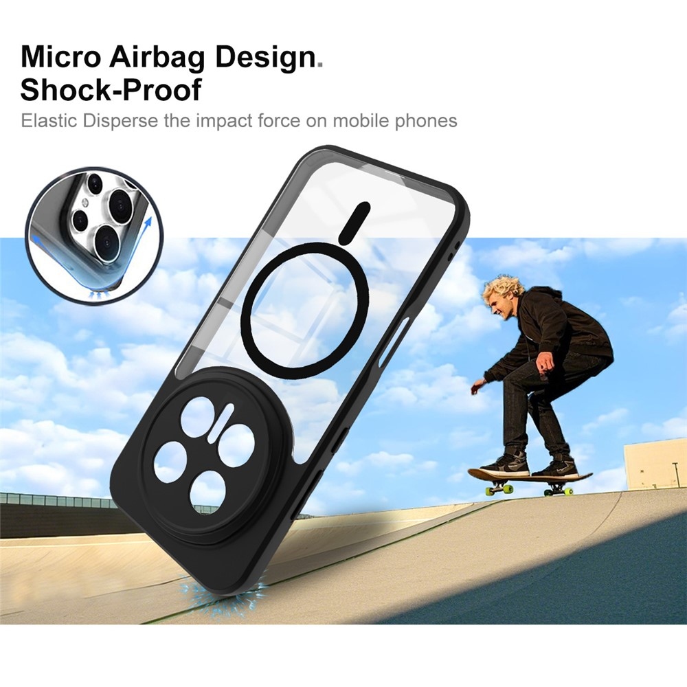 IMK zselés tok MagSafe támogatással a Honor Magic 8 Pro 5G készülékhez - fekete