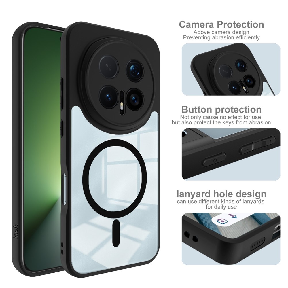 IMK zselés tok MagSafe támogatással a Honor Magic 8 Pro 5G készülékhez - fekete