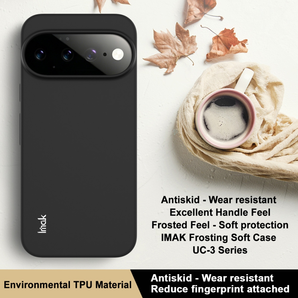 IMK matt gél tok a Google Pixel 11 Pro/11-hez – fekete