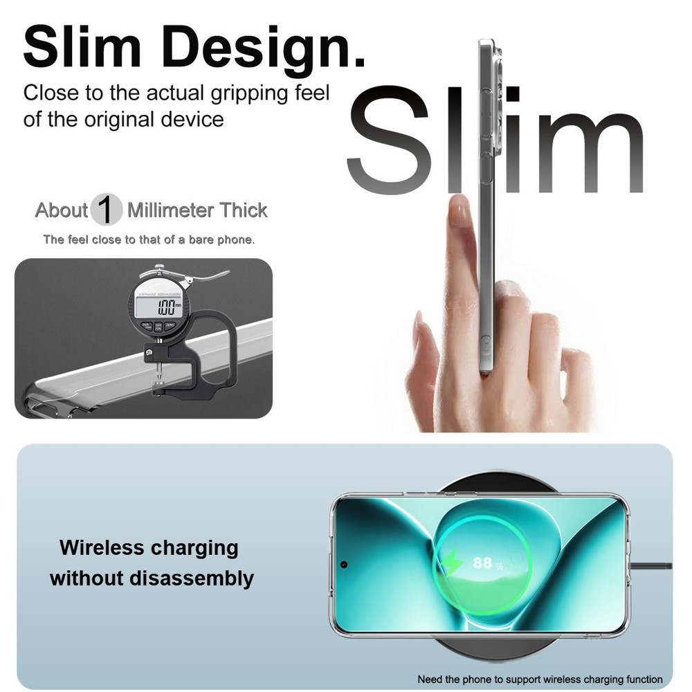 IMK átlátszó zselés tok Xiaomi Redmi Note 15 Pro+ 5G/Xiaomi Poco M8 Pro 5G - átlátszó