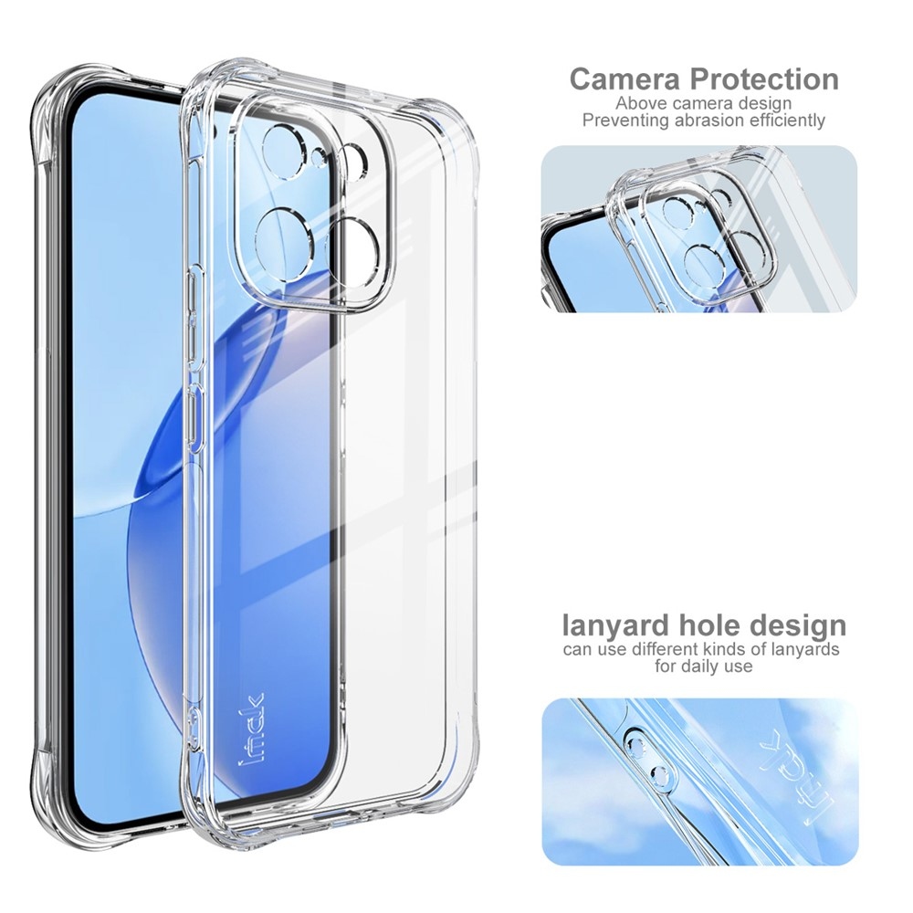 IMK átlátszó zselés tok megerősített sarkokkal a Realme 16 Pro 5G készülékhez - átlátszó