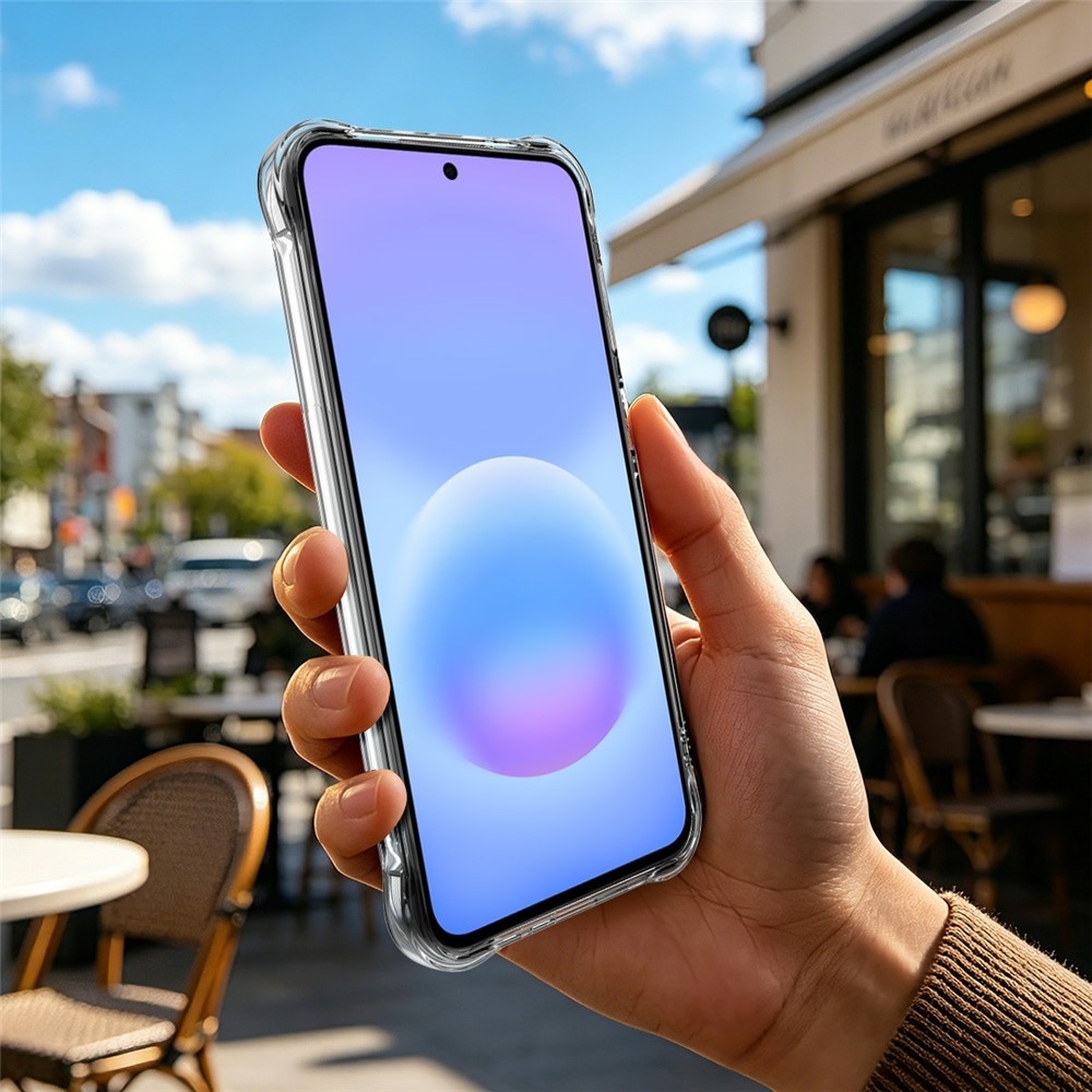 IMK átlátszó zselés tok megerősített sarkokkal Samsung Galaxy A27 készülékhez - átlátszó
