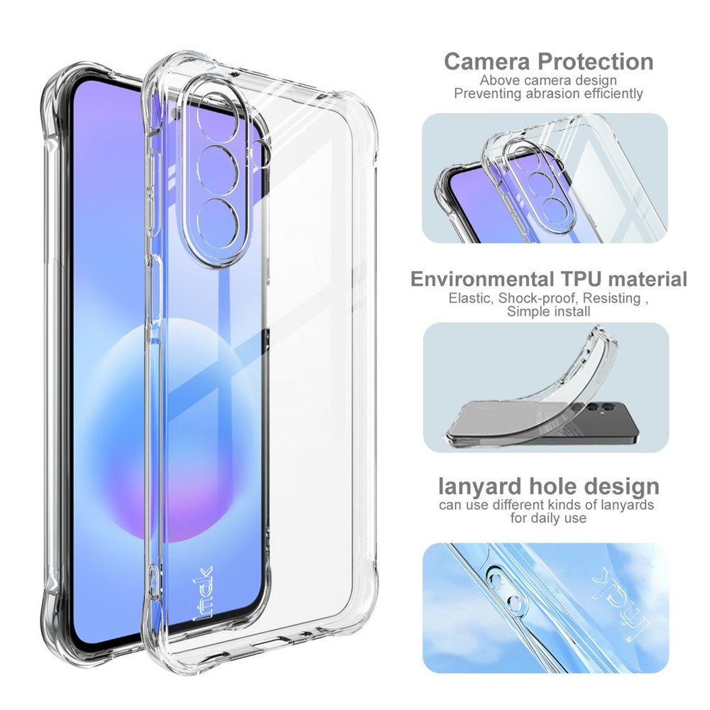 IMK átlátszó zselés tok megerősített sarkokkal Samsung Galaxy A27 készülékhez - átlátszó