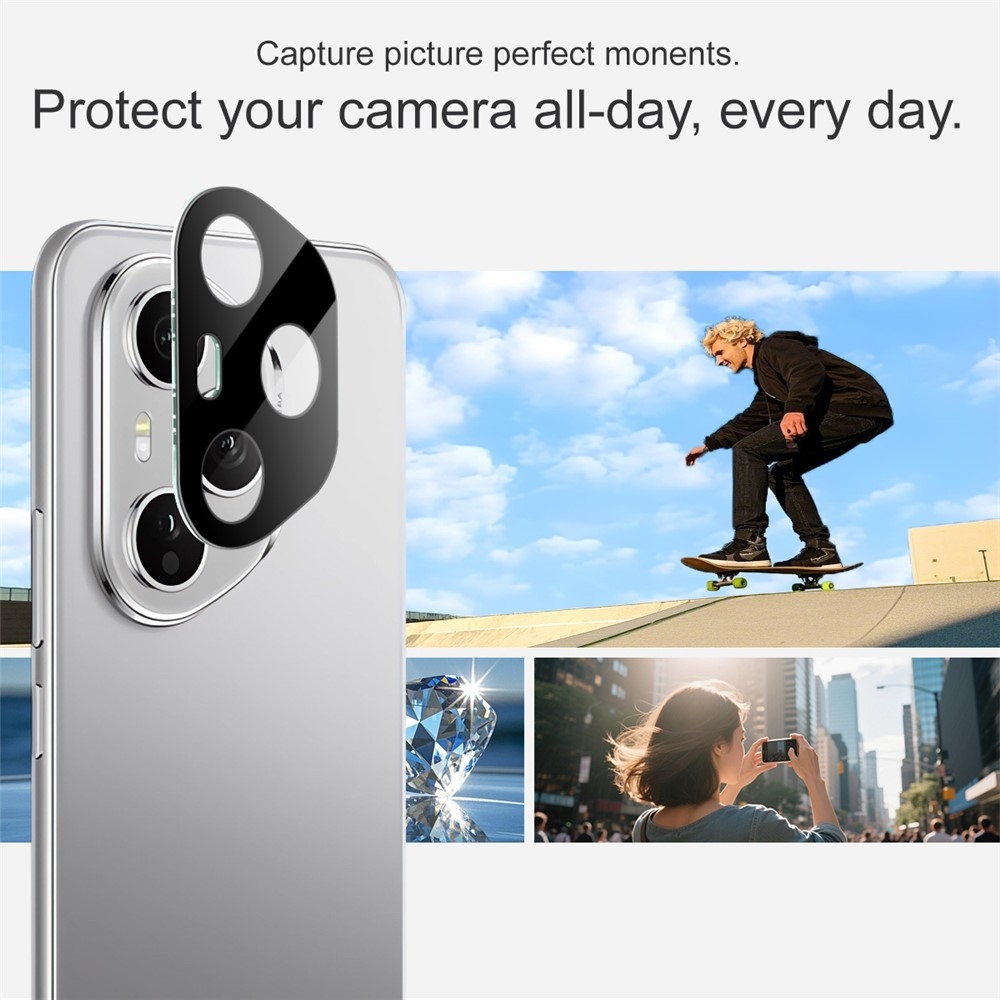 IMK kamera lencse üveg a Honor 400 Pro-hoz - fekete