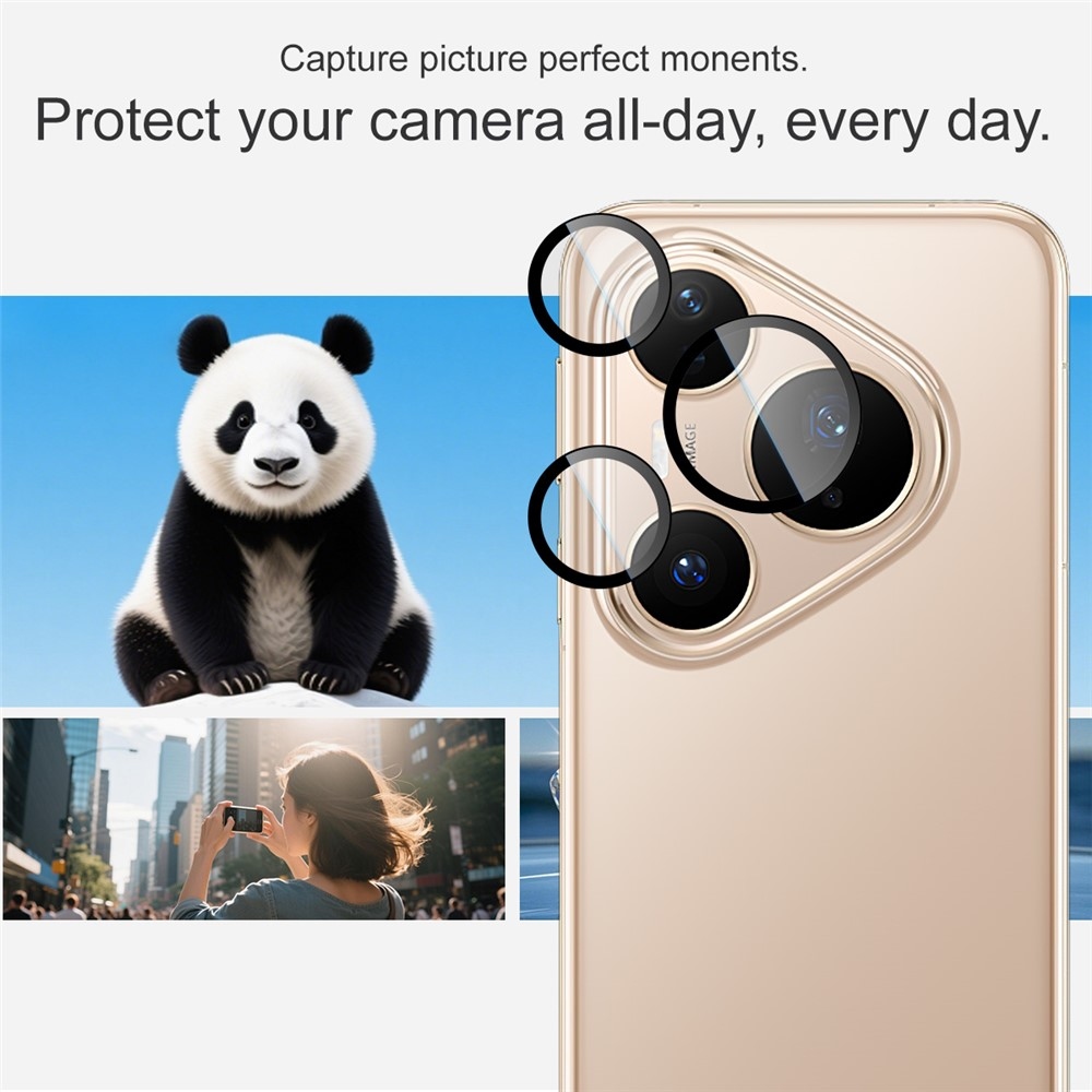 IMK kameralencse üveg Huawei Pura 80 Pro-hoz (külön üvegek) alkalmazáskerettel