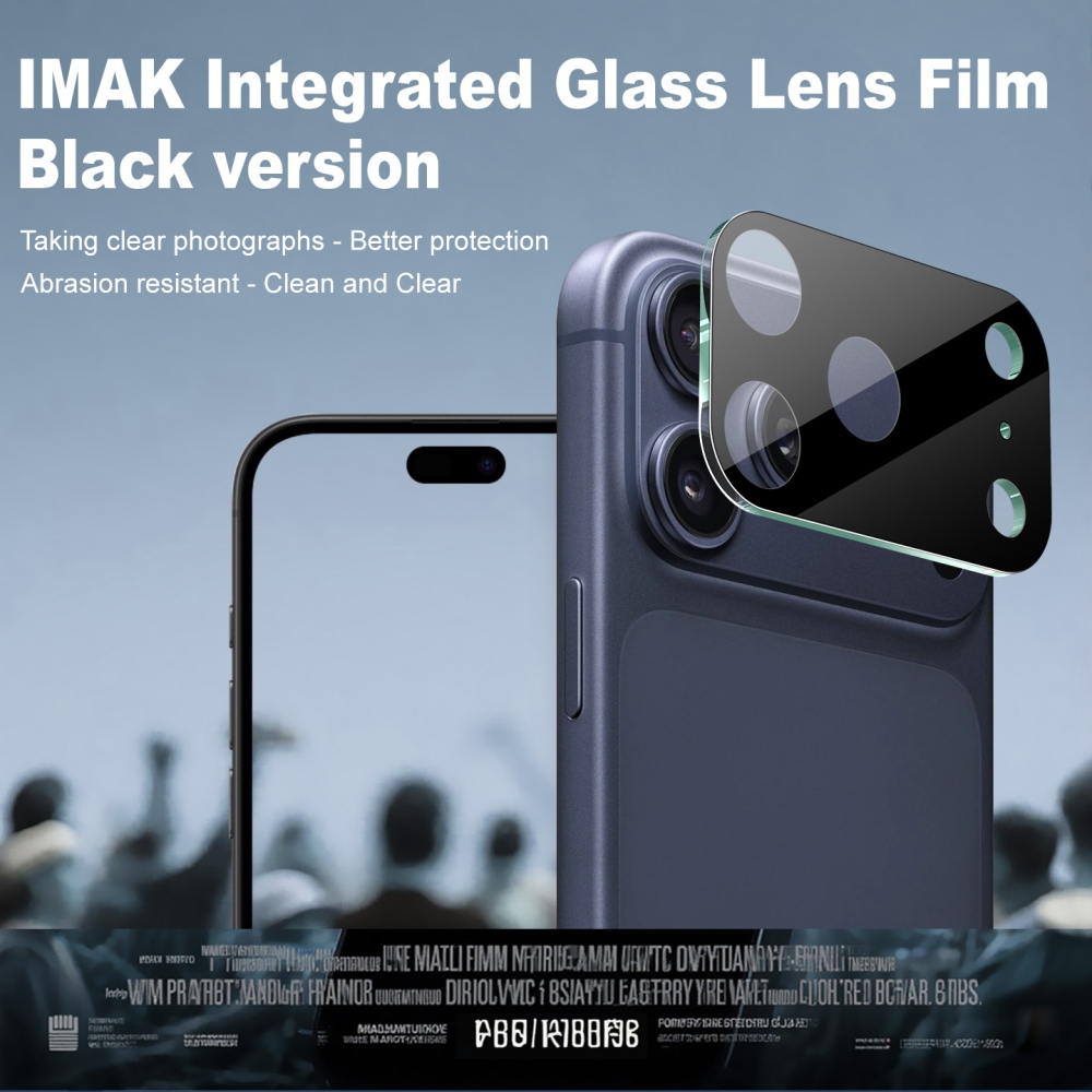 IMK üveg kameraobjektív az iPhone 18 Pro Max mobilhoz – fekete
