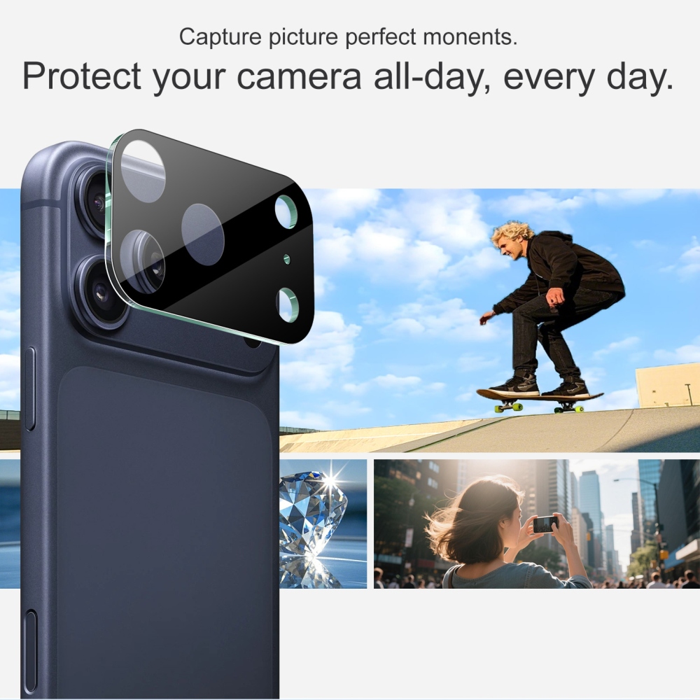 IMK üveg kameraobjektív az iPhone 18 Pro Max mobilhoz – fekete
