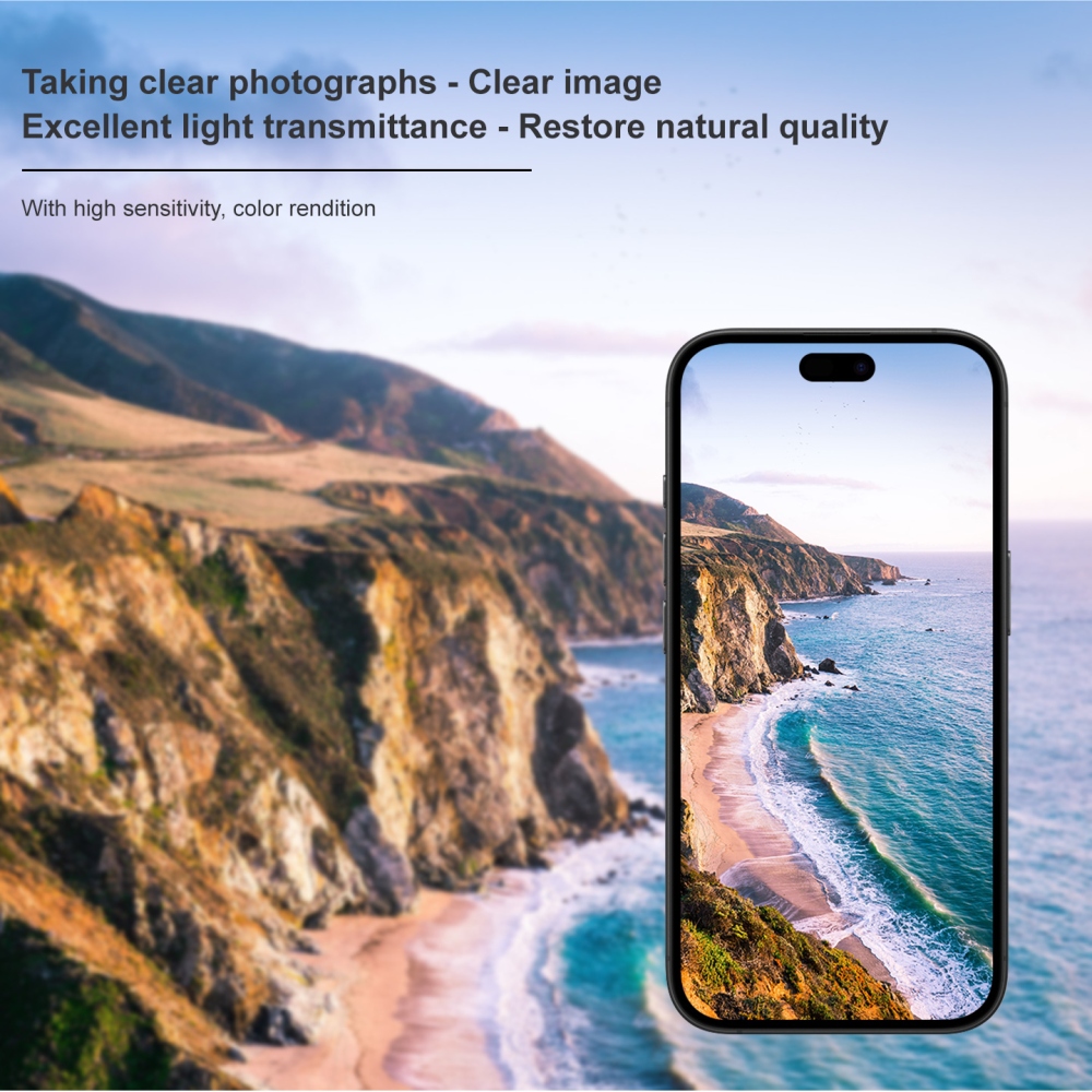 IMK üveg kameraobjektív az iPhone 18 Pro Max mobilhoz – fekete