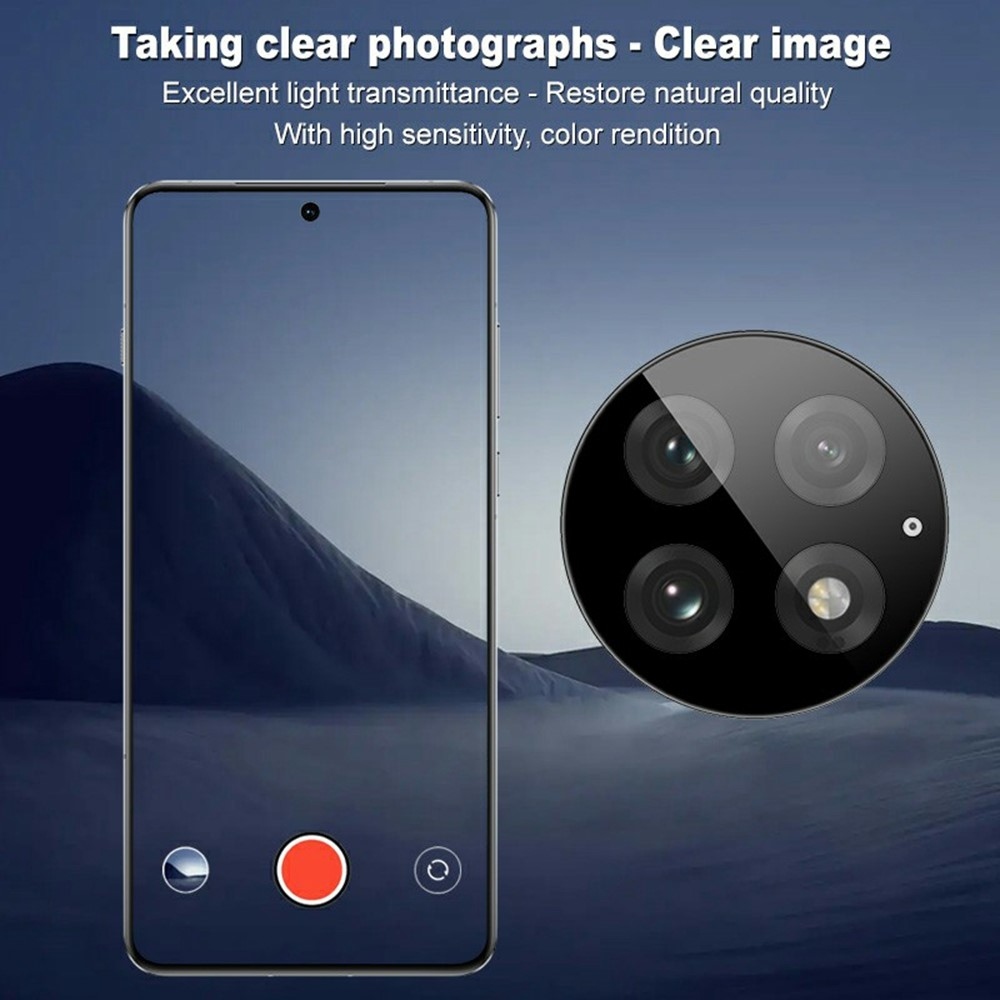 IMK kamera lencse üveg OnePlus 13-hoz, applikációs kerettel - fekete
