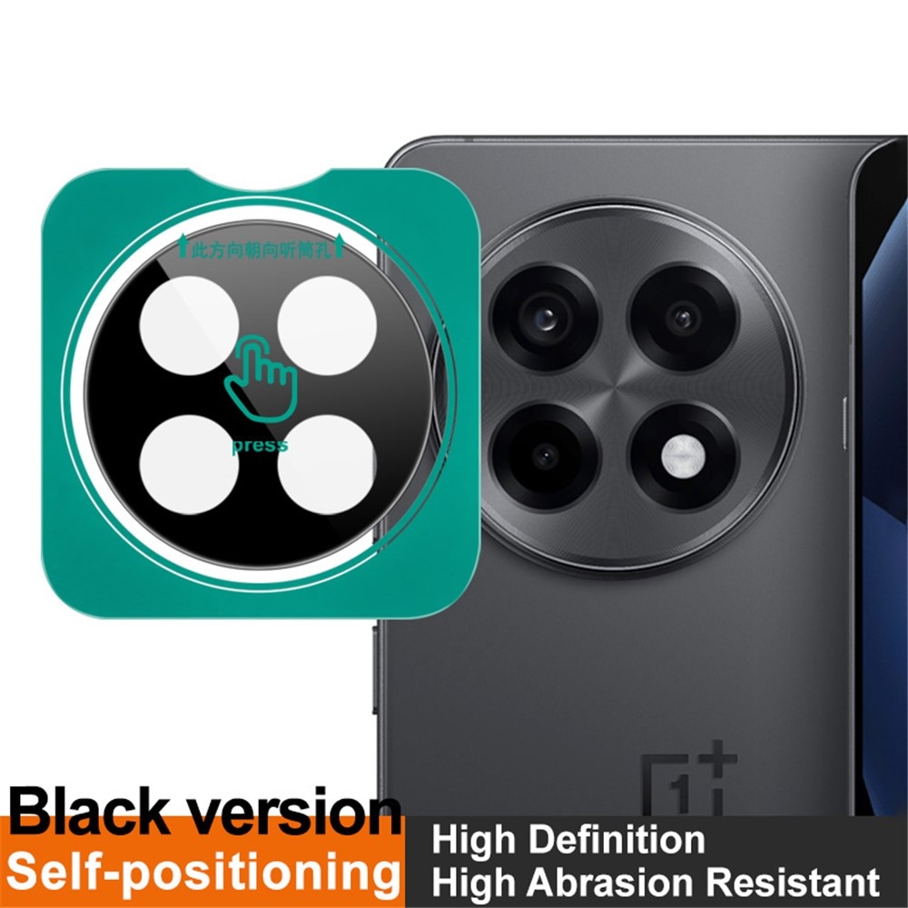 IMK kamera lencse üveg OnePlus 13R 5G kamerához, applikációs kerettel - fekete