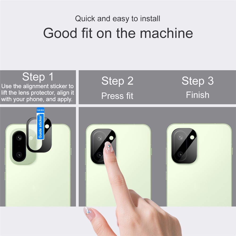 IMK kamera lencse üveg OnePlus 15R 5G - fekete