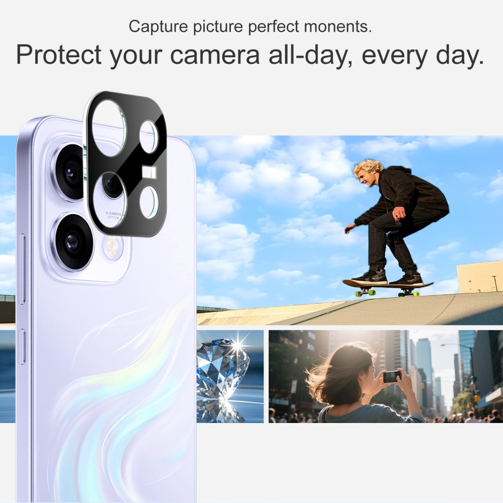 IMK üveg lencse az Oppo Reno 16 FS 5G okostelefonhoz – fekete