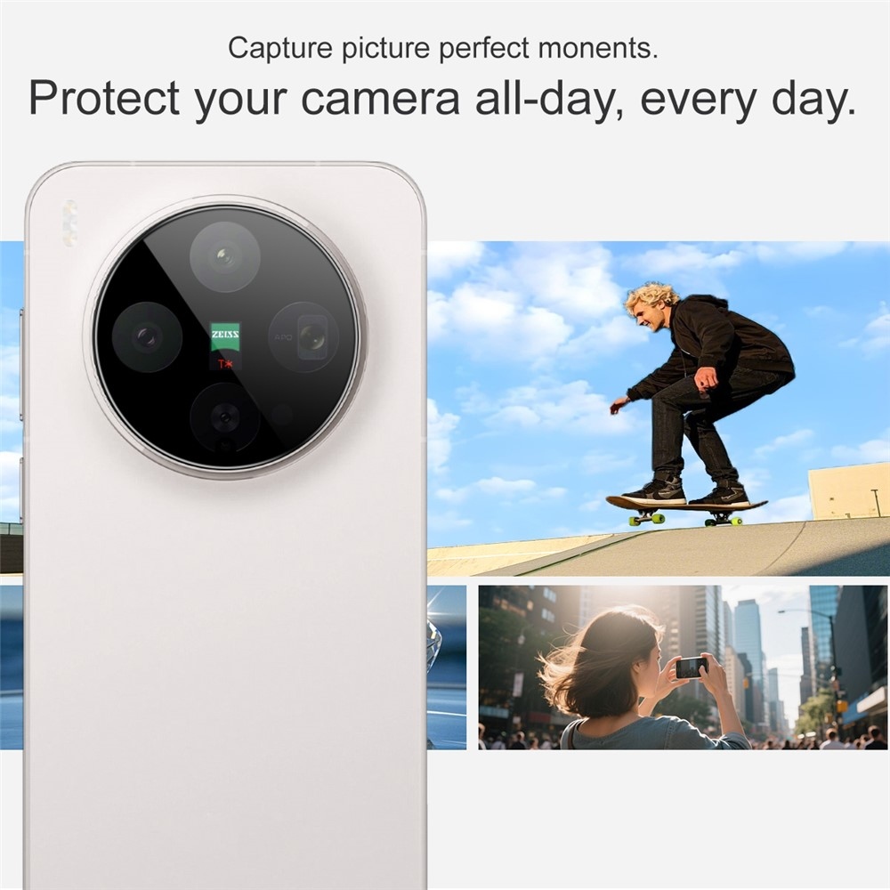 IMK kameralencse üveg Vivo X300 5G telefonhoz - fekete