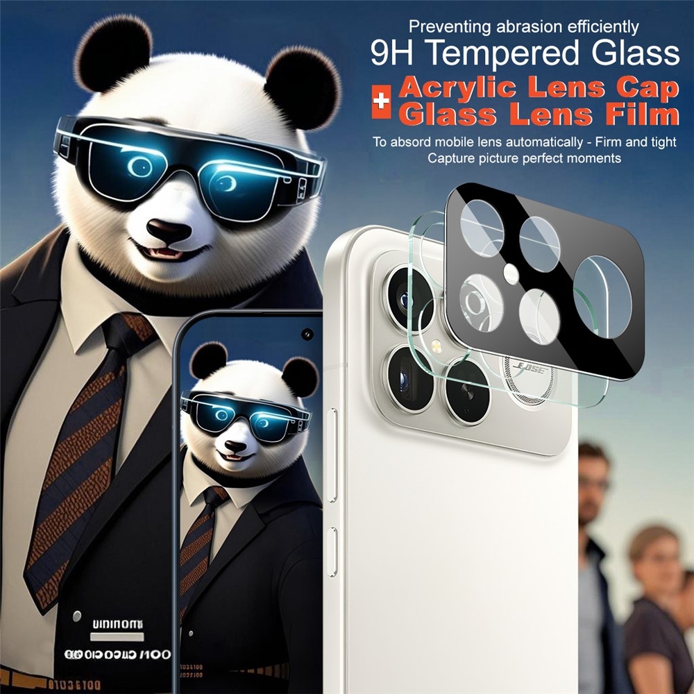 IMK kamera lencse üveg a Xiaomi Poco F8 Ultra 5G kamerához - fekete