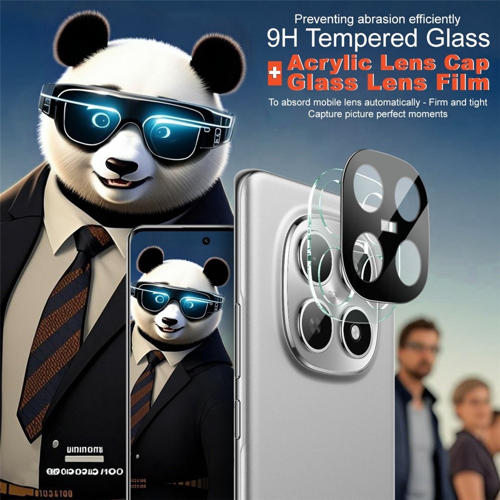 IMK kamera lencse üveg a Xiaomi Redmi Note 15 4G készülékhez - fekete