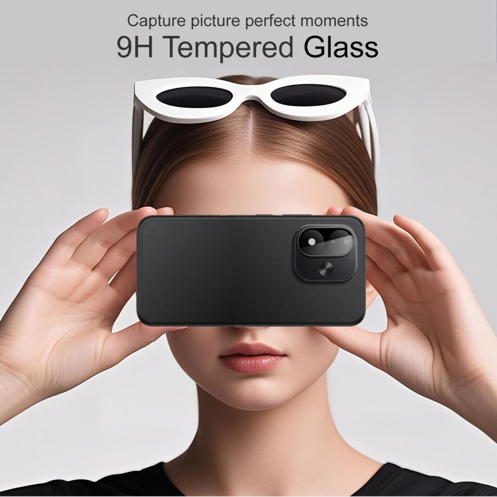 IMK üveg lencse a Xiaomi Redmi Note 17 4G/5G mobiltelefonhoz – fekete