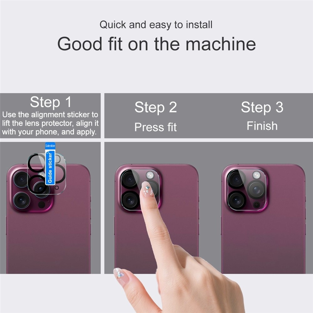 IMK kamera lencse üveg Samsung Galaxy S26+ - fekete gyűrűk