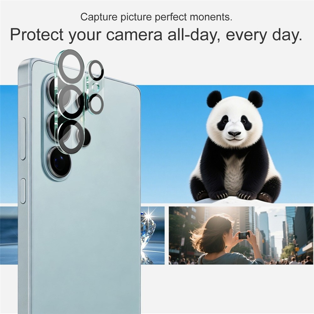 IMK kamera lencse üveg Samsung Galaxy S26 Ultra - fekete gyűrűk