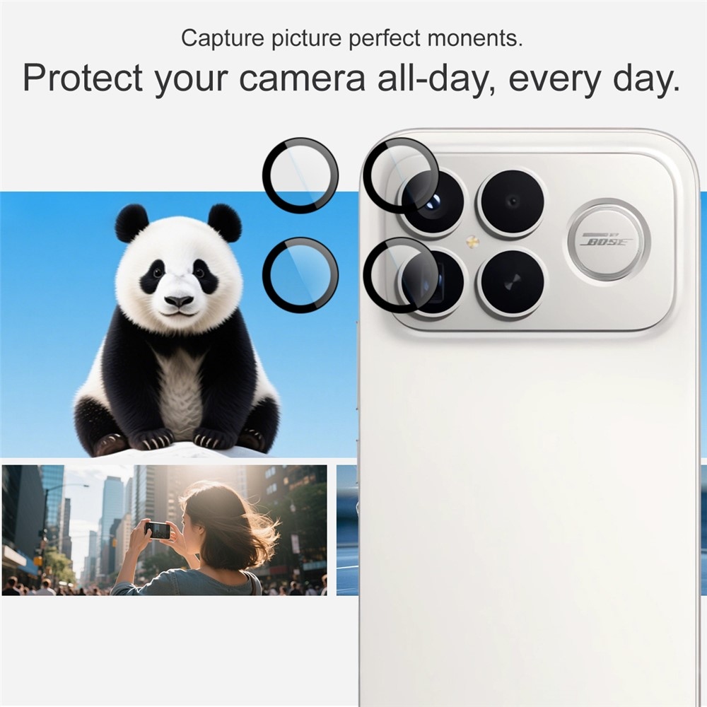 IMK kamera lencse üveg a Xiaomi Poco F8 Ultra 5G-n (különálló üveg) alkalmazáskerettel