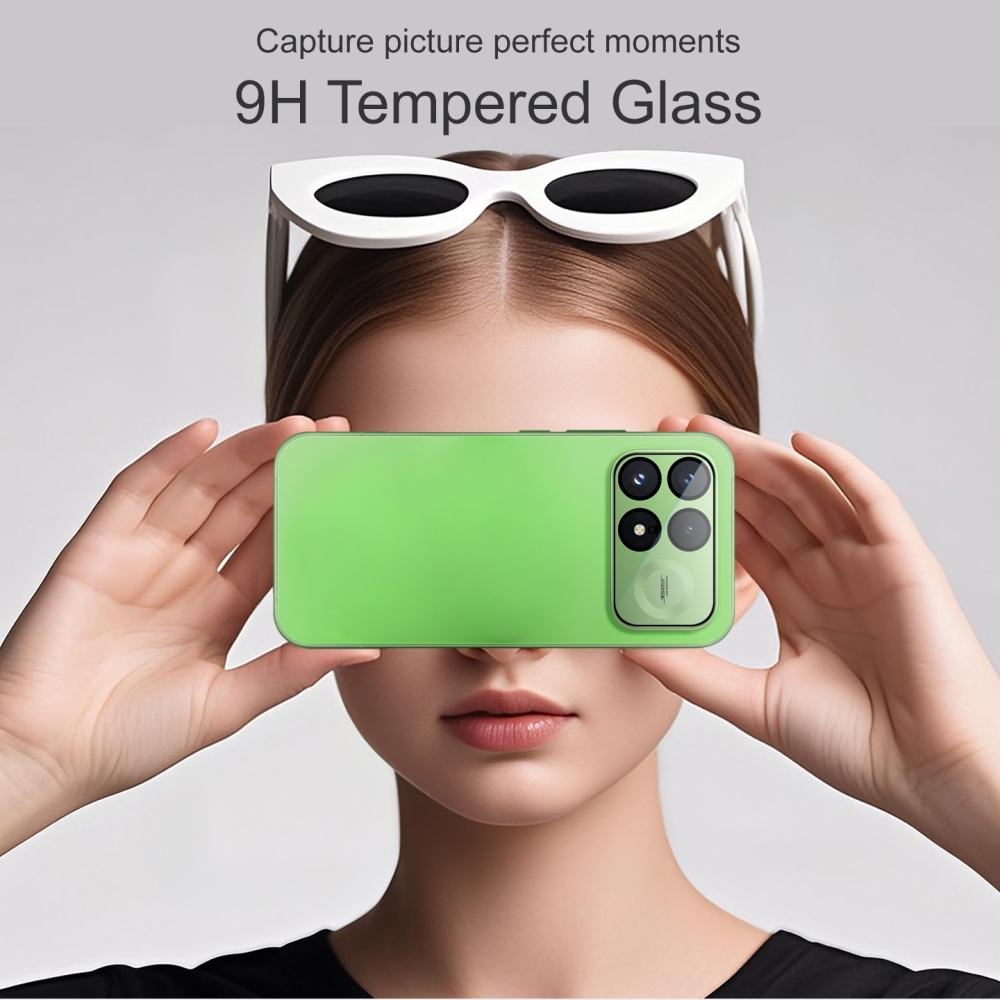 IMK kameraobjektív-üveg a Xiaomi Poco F9 Pro 5G-hez (önálló üvegek) felszerelő kerettel