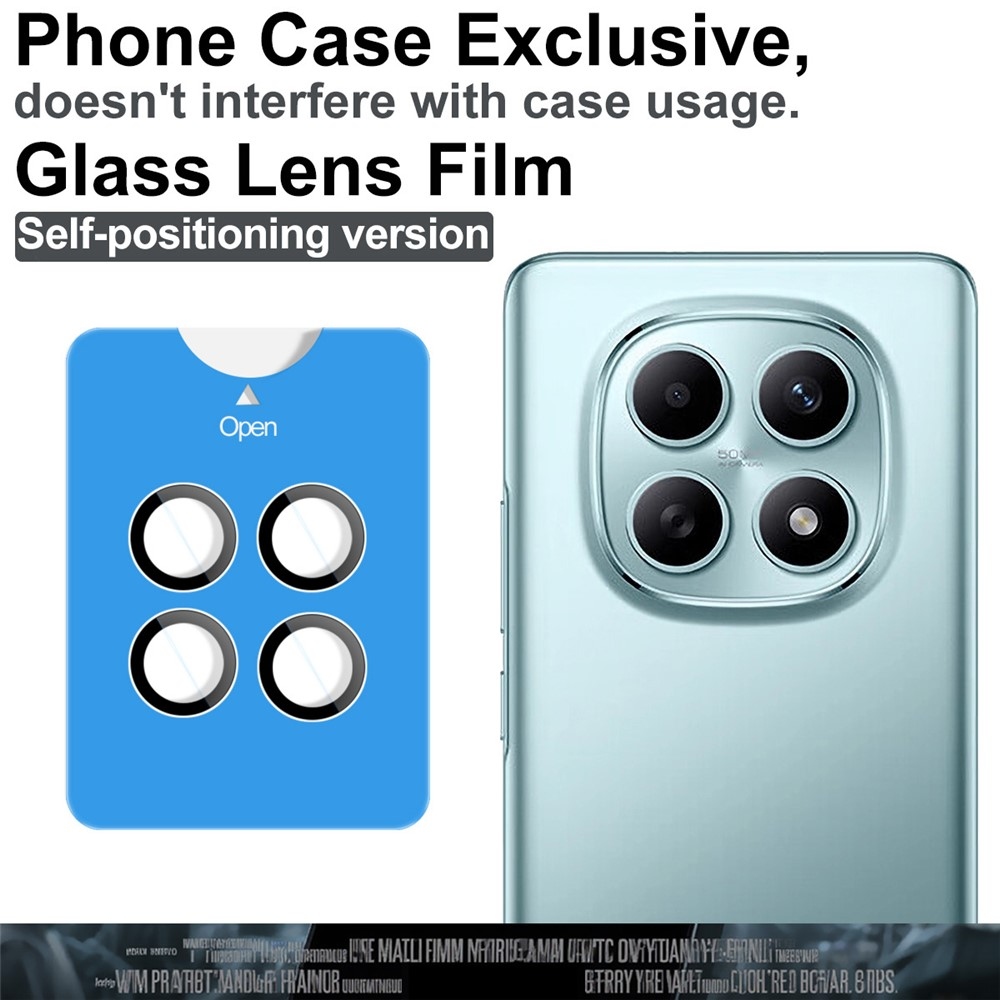 IMK kamera lencse üveg Xiaomi Poco M8 5G/Redmi Note 15 5G (különálló üveg) applikációs kerettel)