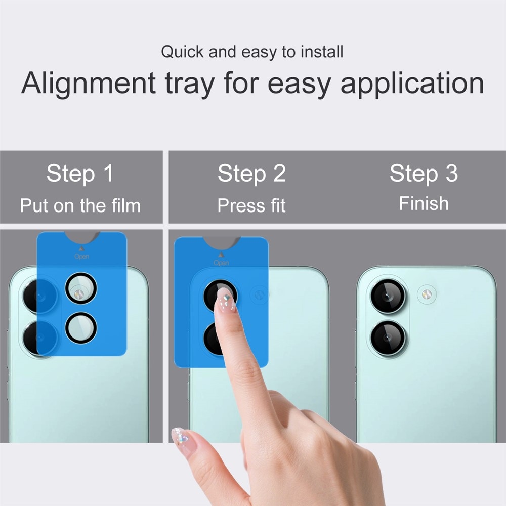 IMK kamera lencse üveg a Xiaomi Poco X8 Pro 5G-n (különálló üveg) alkalmazáskerettel