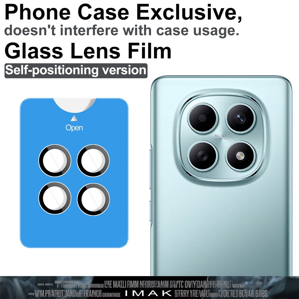 IMK kamera lencse üveg Xiaomi Poco M8 5G/Redmi Note 15 5G (különálló üveg) applikációs kerettel)