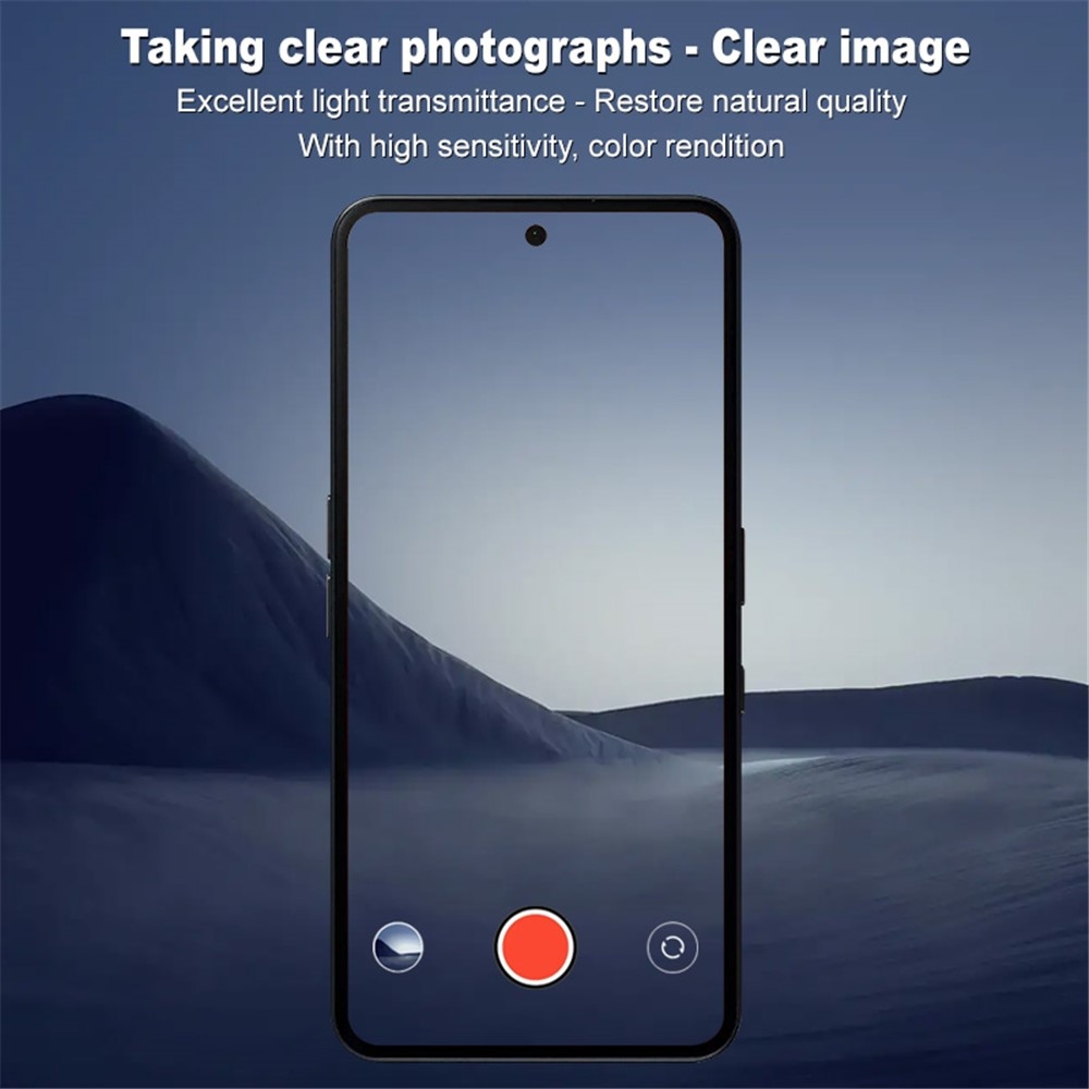 IMK üveglencse a Nothing Phone (3a) Pro készülékre - fekete