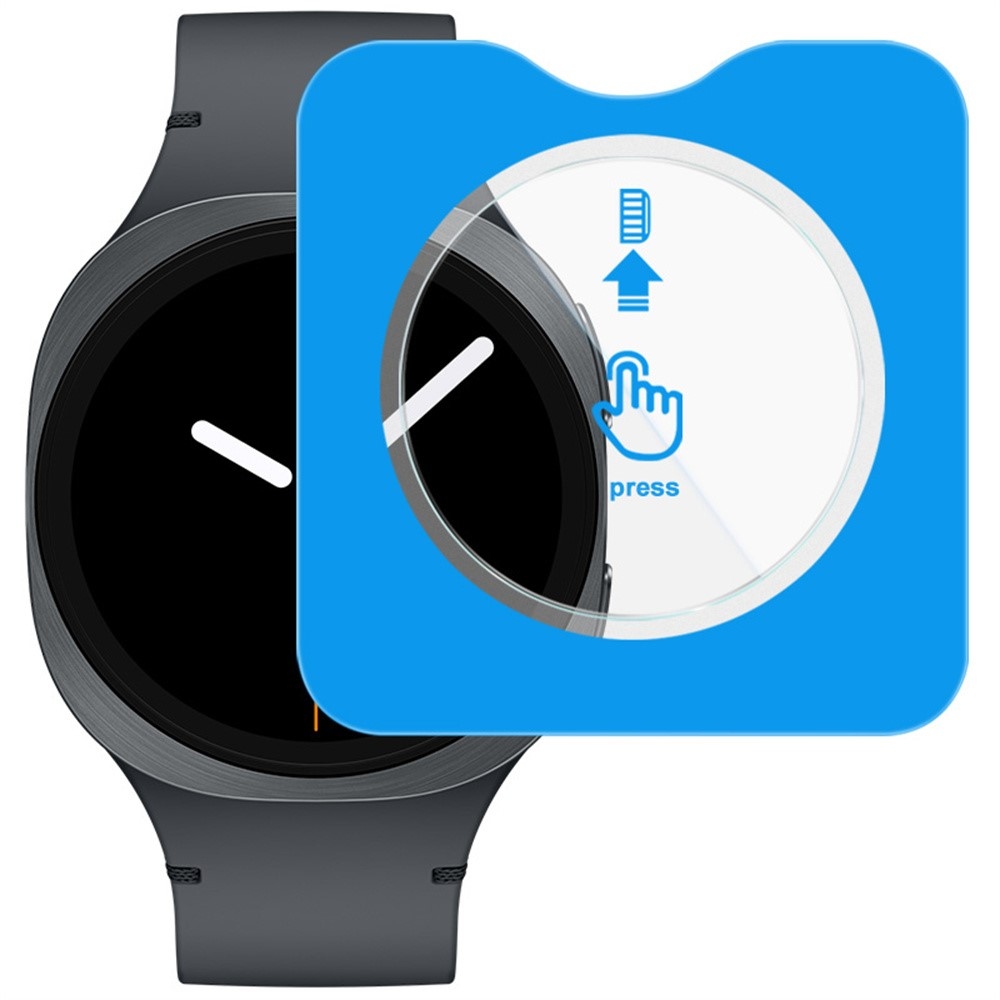 IMK edzett üveg a Samsung Galaxy Watch8 40 mm-es modellhez, felszerelő kerettel