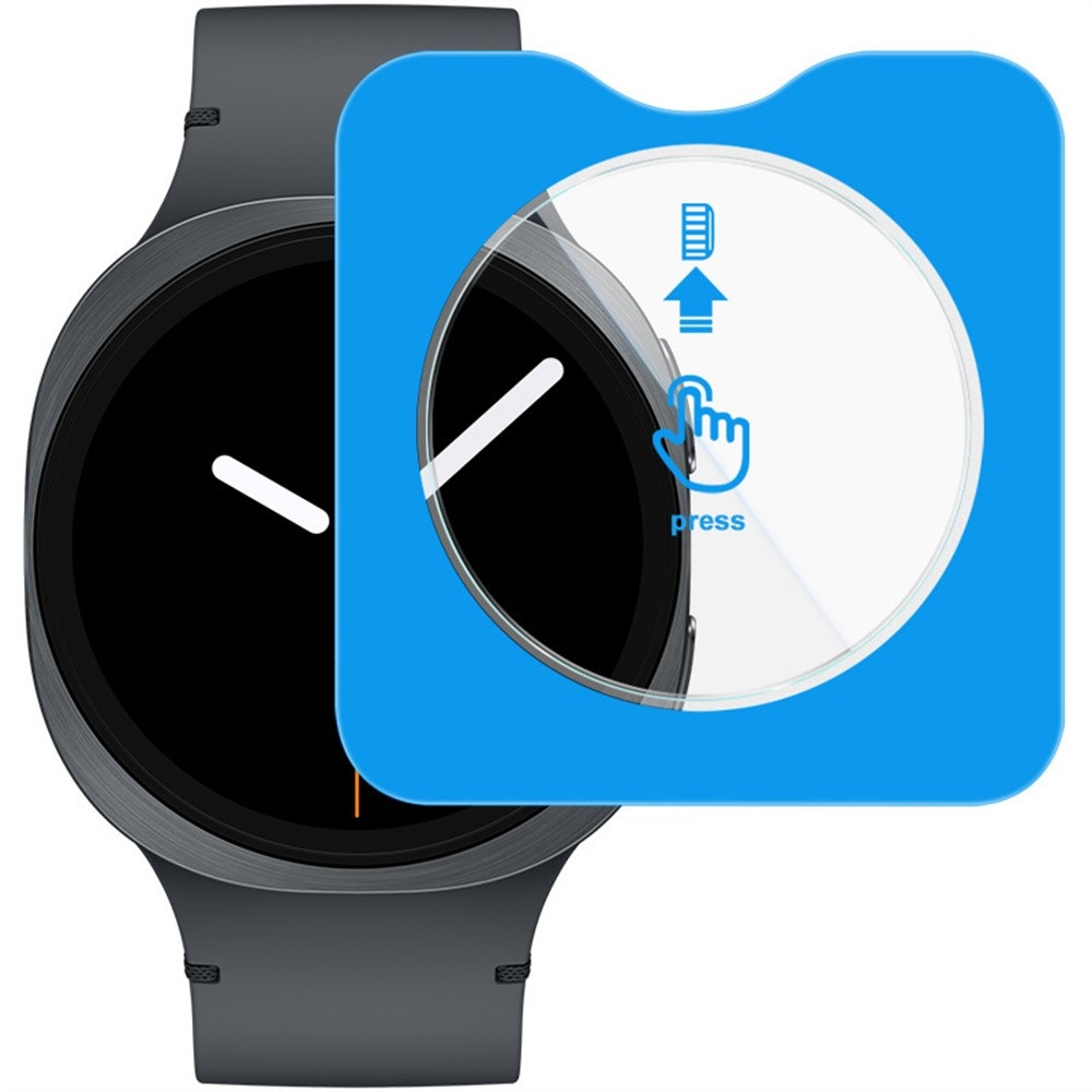 IMK edzett üveg a Samsung Galaxy Watch8 44 mm-es modellhez, felszerelhető kerettel