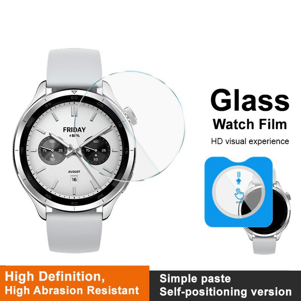 IMK edzett üveg a Xiaomi Watch S4 47 mm-es modellhez, felszerelési kerettel